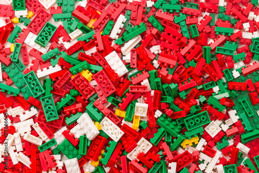 Background of plastic blocks Background of plastic blocks