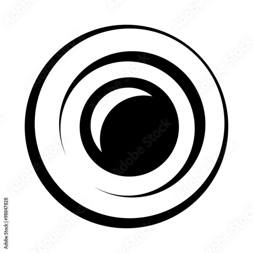 Sun black simple icon