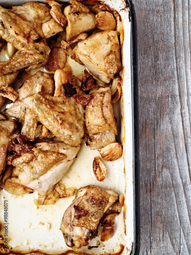  rustic golden roast chicken casserole photo