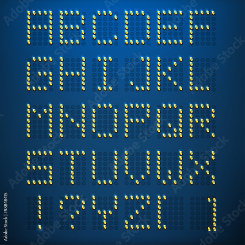 Digital Letter vector