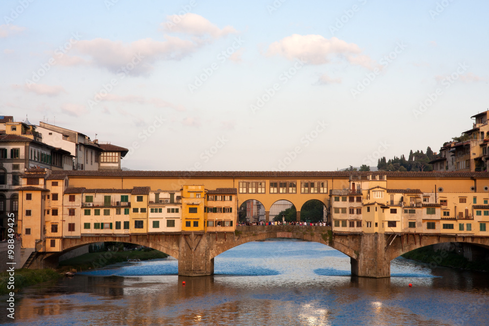 Fototapeta premium Firenze, Ponte Vecchio sull'Arno