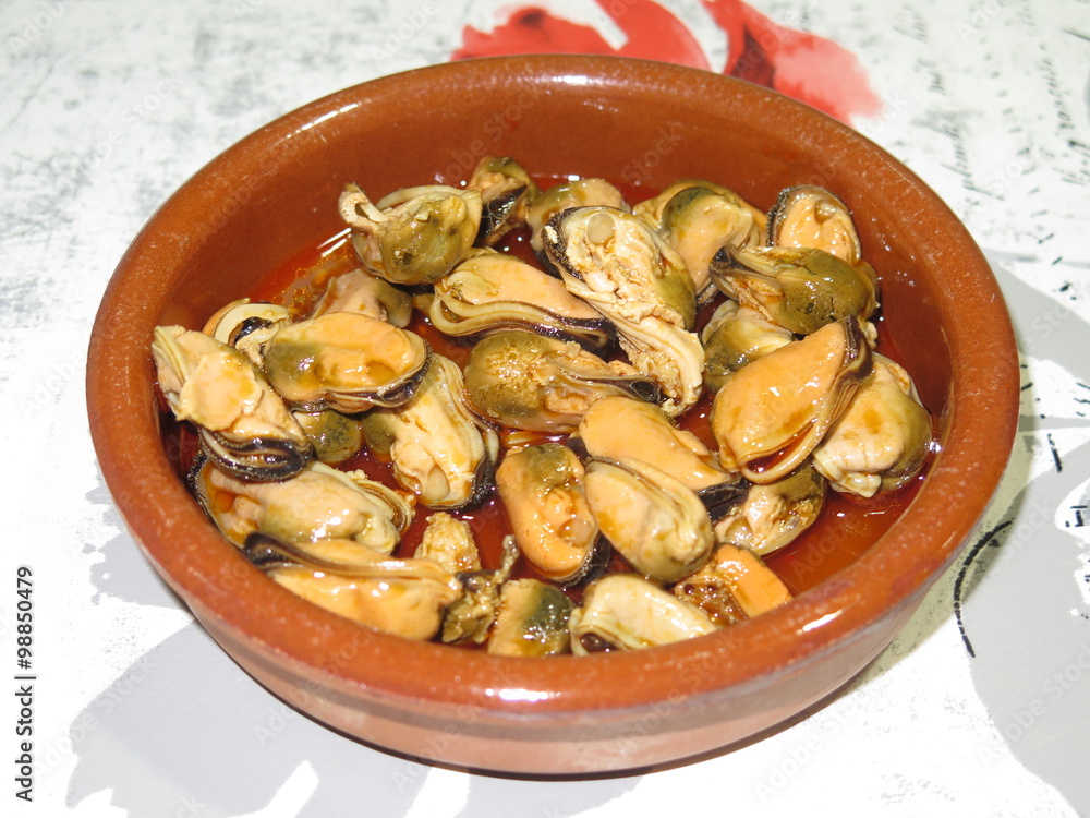 mejillones en lata