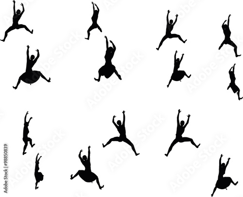 businesswoman climbing