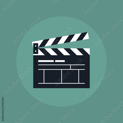 Clapper board vector illustration 