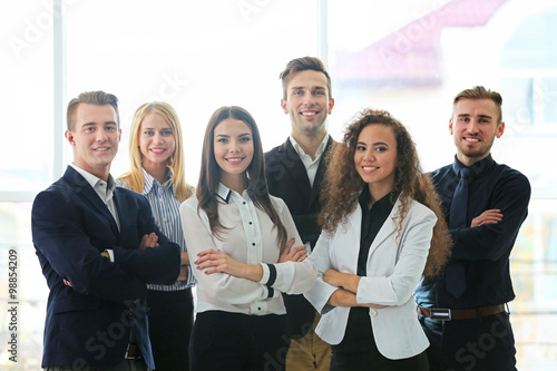 Fotografi Photo of young business people in a conference room