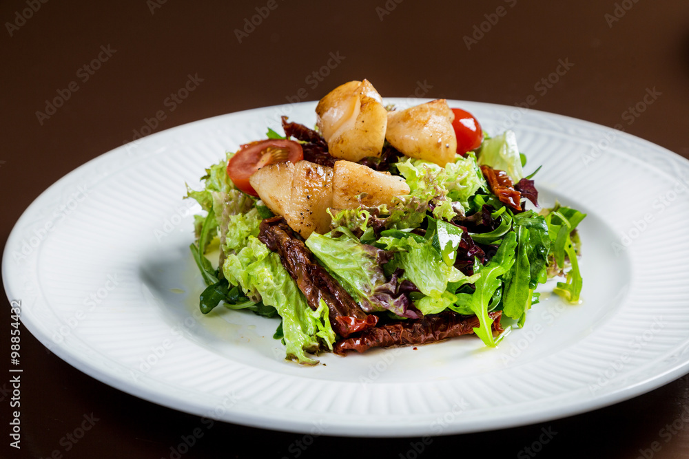 Scallop salad vith vegetables Scallop salad vith vegetables