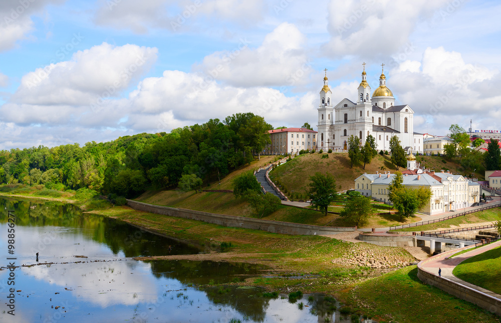 Fototapeta premium Holy Dormition Cathedral on the Uspenskaya mountain, Vitebsk
