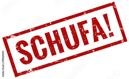 Schufa Stempel rot