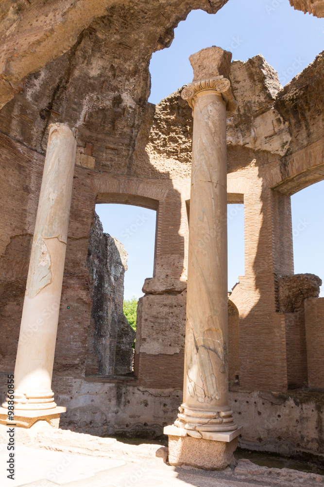 Hadrian's Villa, the Roman Emperor's 'Villa, Tivoli, outside of Rome, Italy, Europe Hadrian's Villa, the Roman Emperor's 'Villa, Tivoli, outside of Rome, Italy, Europe