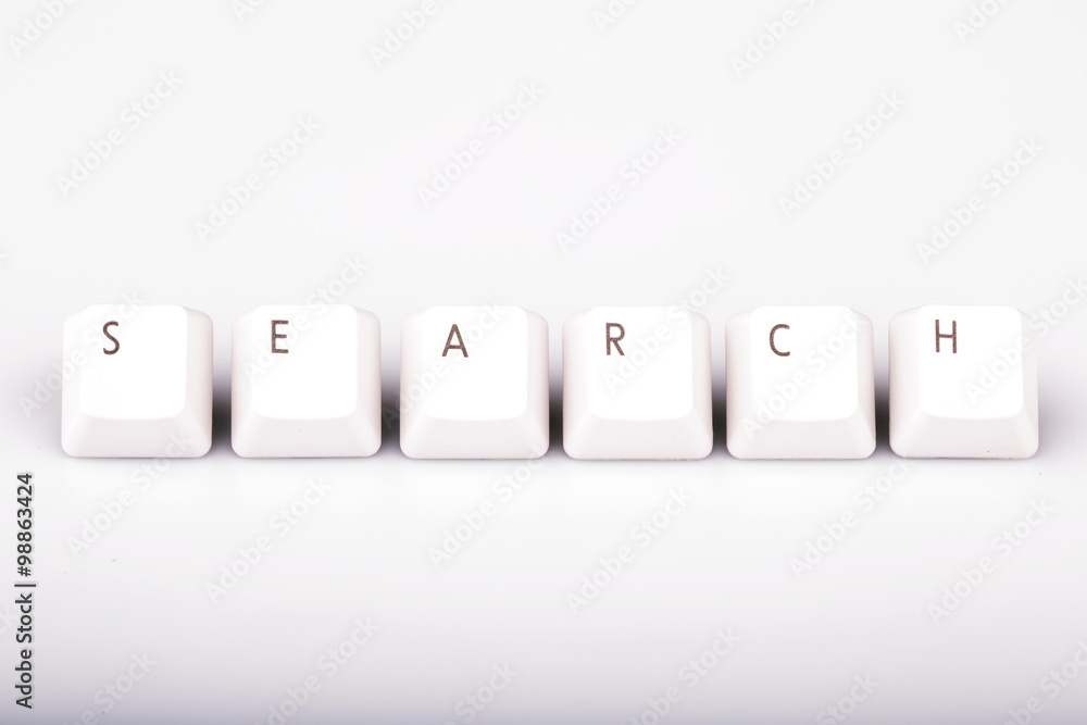 text search formed with computer keyboard keys on white backgrou text search formed with computer keyboard keys on white backgrou
