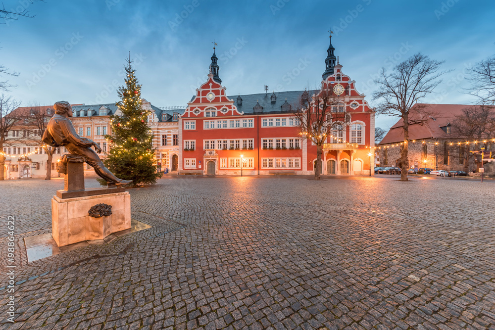 Naklejka premium Die Arnstädter Innenstadt menschenleer