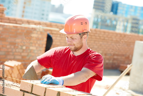 construction mason worker bricklayer