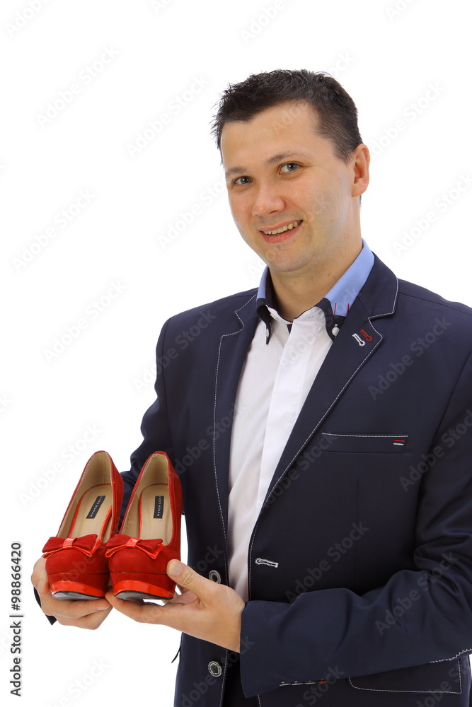 Naklejka premium Pan sprzedawca