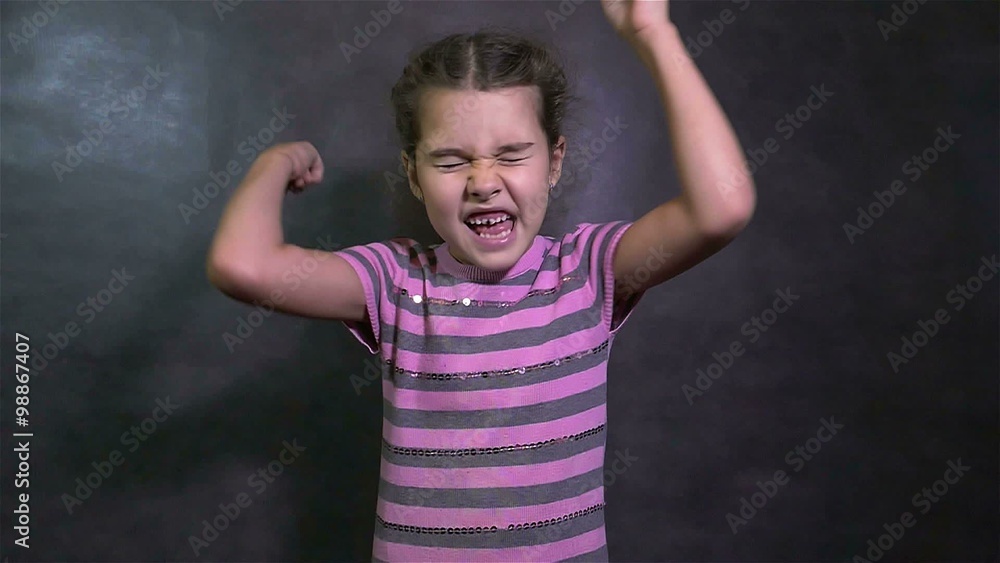 teen girl screaming angry quarrel conflict waving his arms teen girl screaming angry quarrel conflict waving his arms