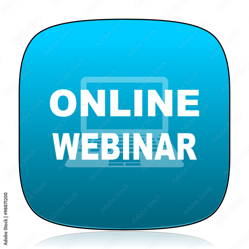 online webinar blue icon online webinar blue icon