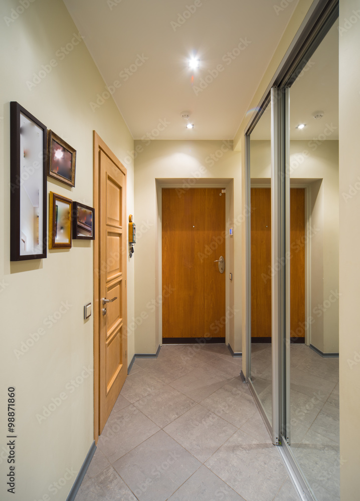 Modern Interior of a room in the private house. Modern Interior of a room in the private house.