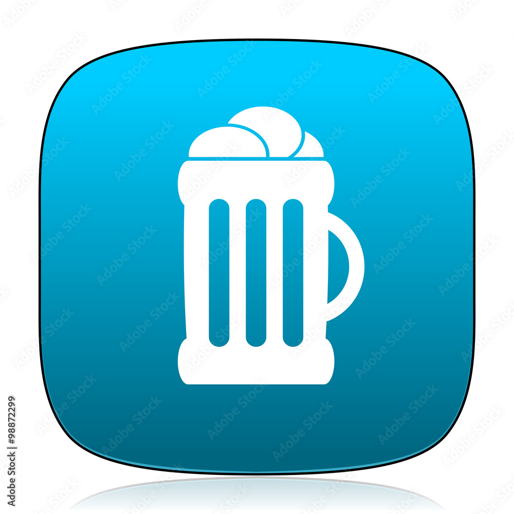 beer blue icon beer blue icon