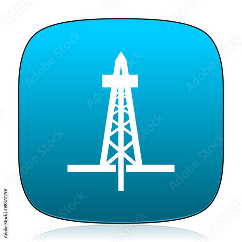 drilling blue icon