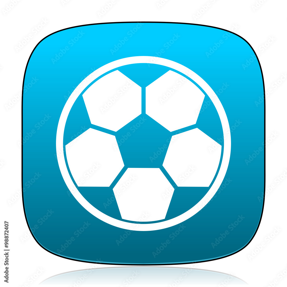 soccer blue icon soccer blue icon