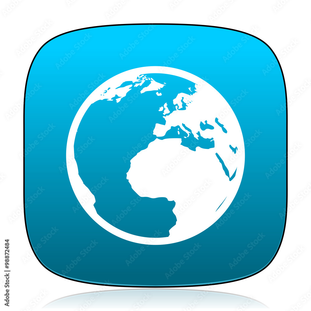 earth blue icon earth blue icon