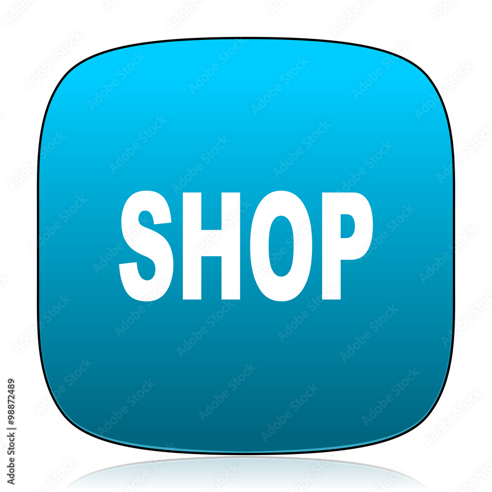 shop blue icon
