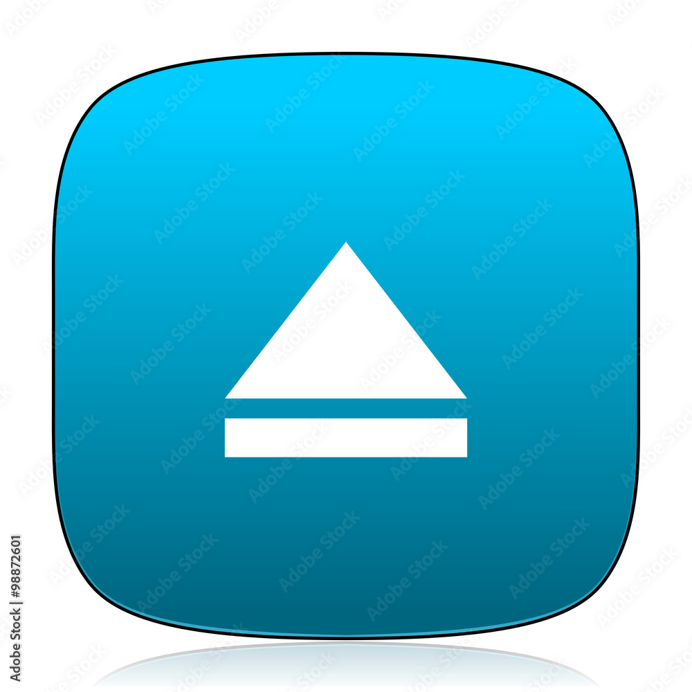 eject blue icon eject blue icon