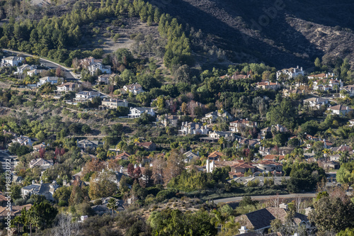 Calabasas California Upscale Hillside Homes photo