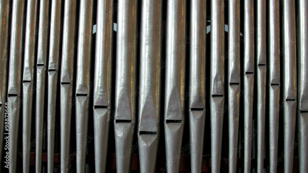 The big steel organ inside the Orel church. One of the famous objects inside the church The big steel organ inside the Orel church. One of the famous objects inside the church