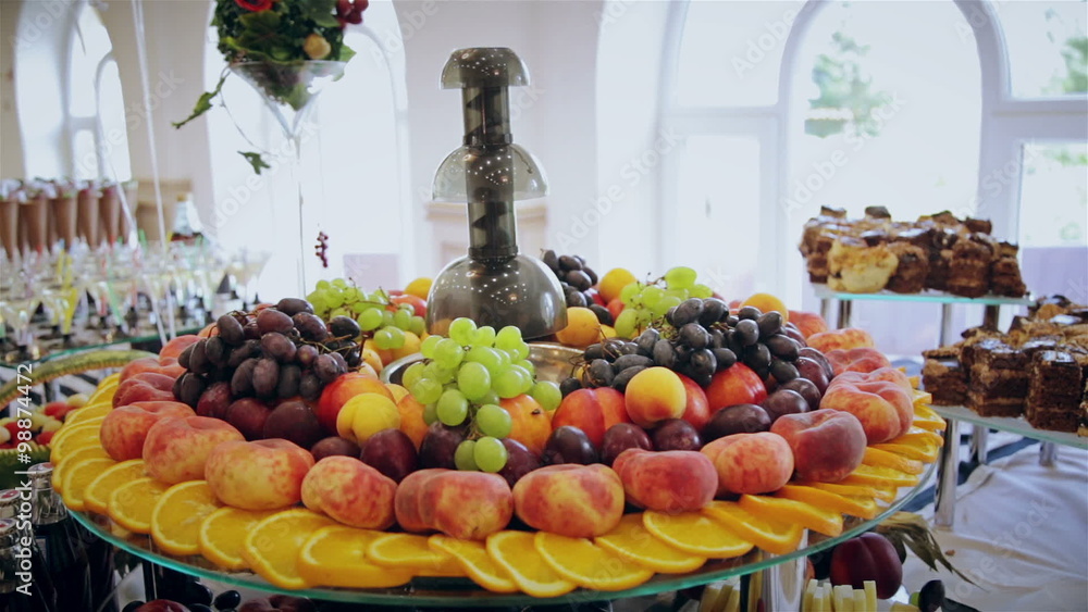 Sliced fruits arrangement, juicy food Sliced fruits arrangement, juicy food