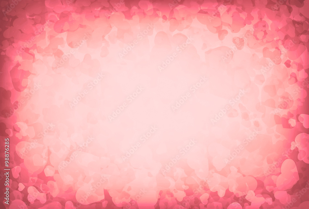 Glow Soft Hearts for Valentines Day Background, Blur and Select focus Glow Soft Hearts for Valentines Day Background, Blur and Select focus