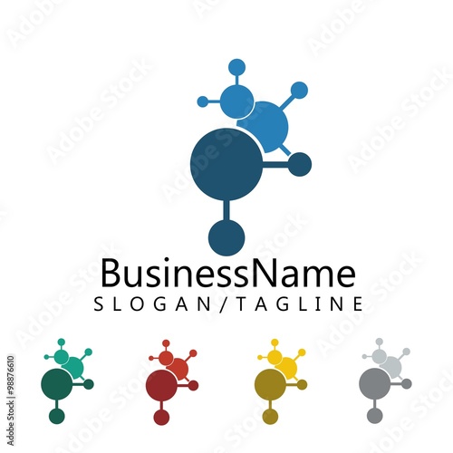 biotechnology logo icon vector