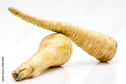 Parsnips on a Bright Background