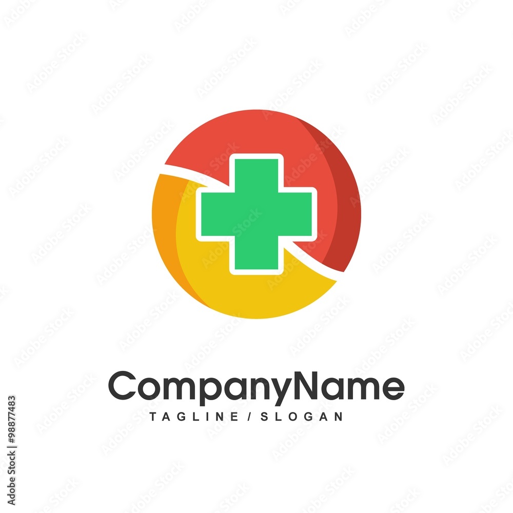 Tablet Medical Cross Logo Tablet Medical Cross Logo