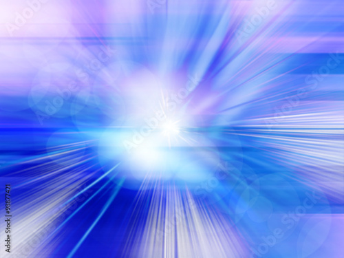 Abstract blue background in motion blur