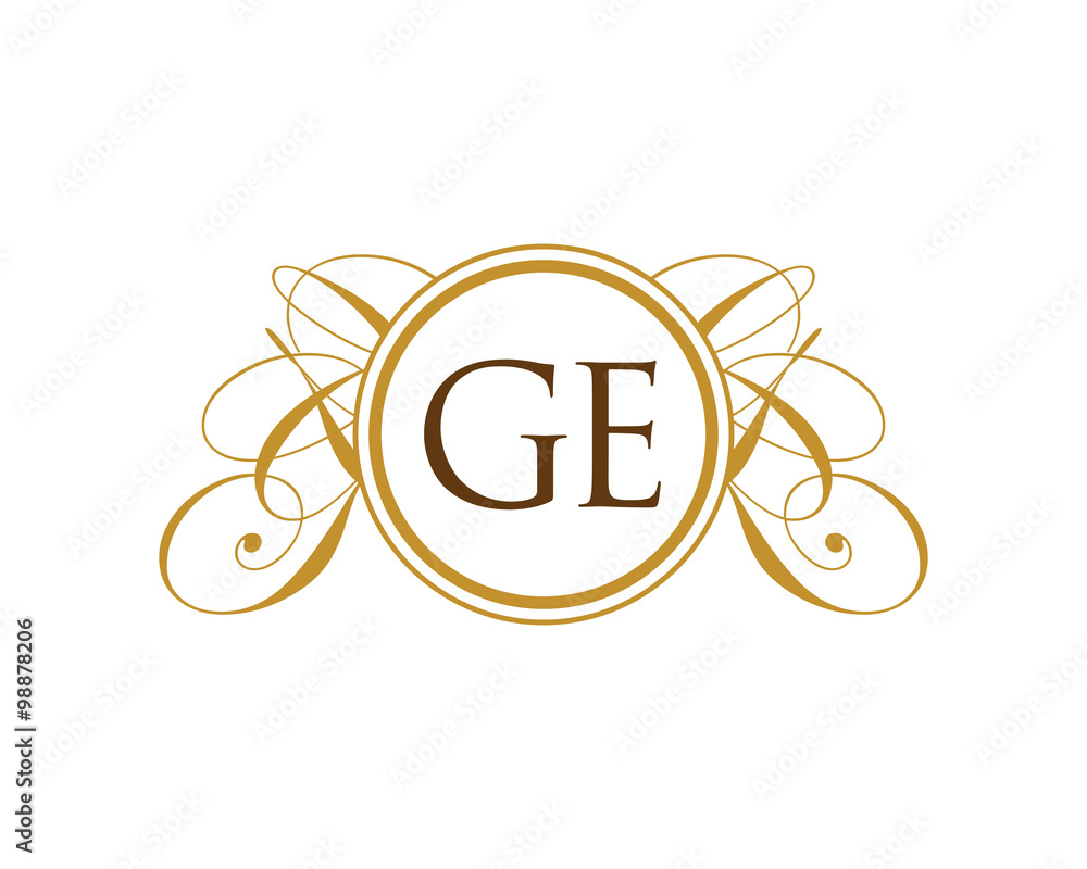 Obraz premium GE Luxury Ornament Initial Logo