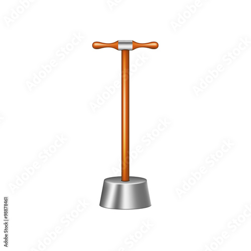 Big pounder with wooden handle
