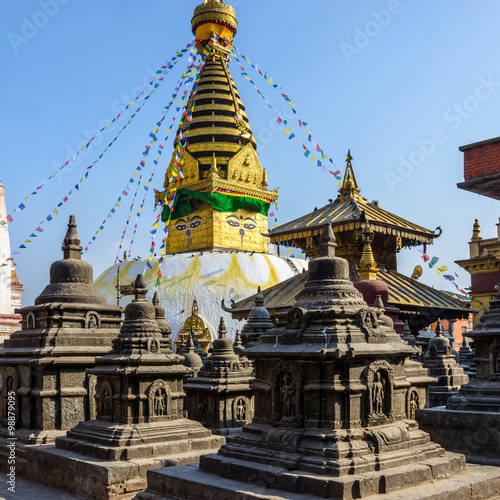 Swayambhunath stupa in Kathmandu, Nepal