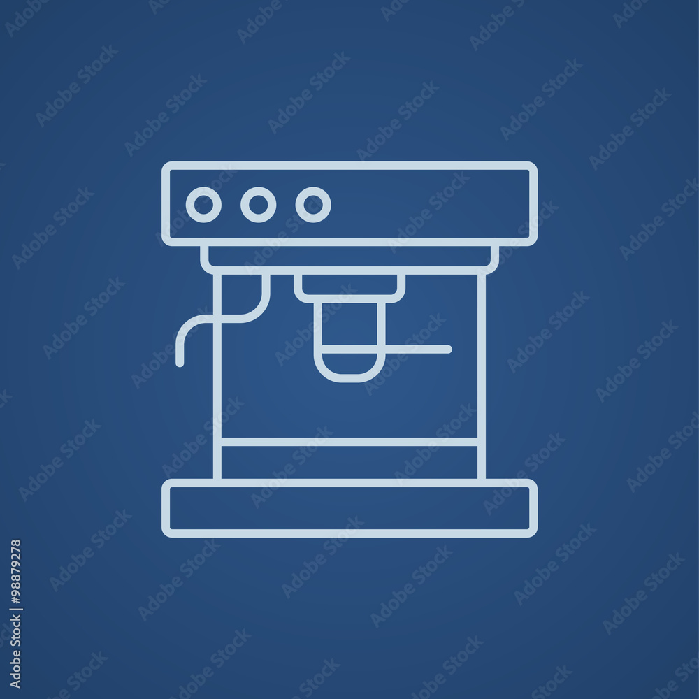 Coffee maker line icon. Coffee maker line icon.