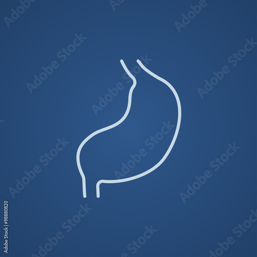 Stomach line icon.