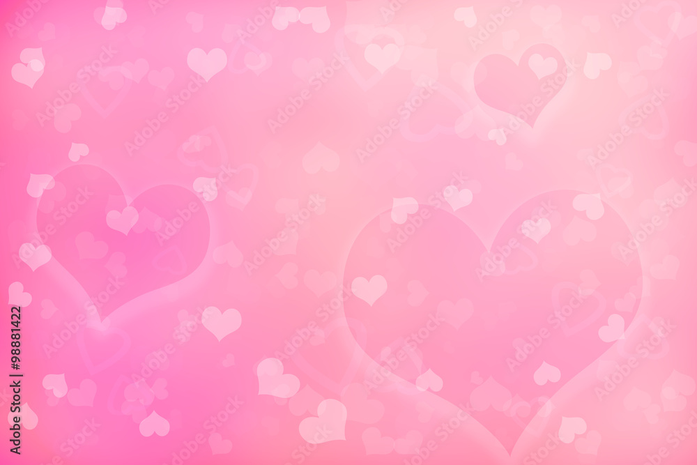 Abstract valentine's day background with hearts