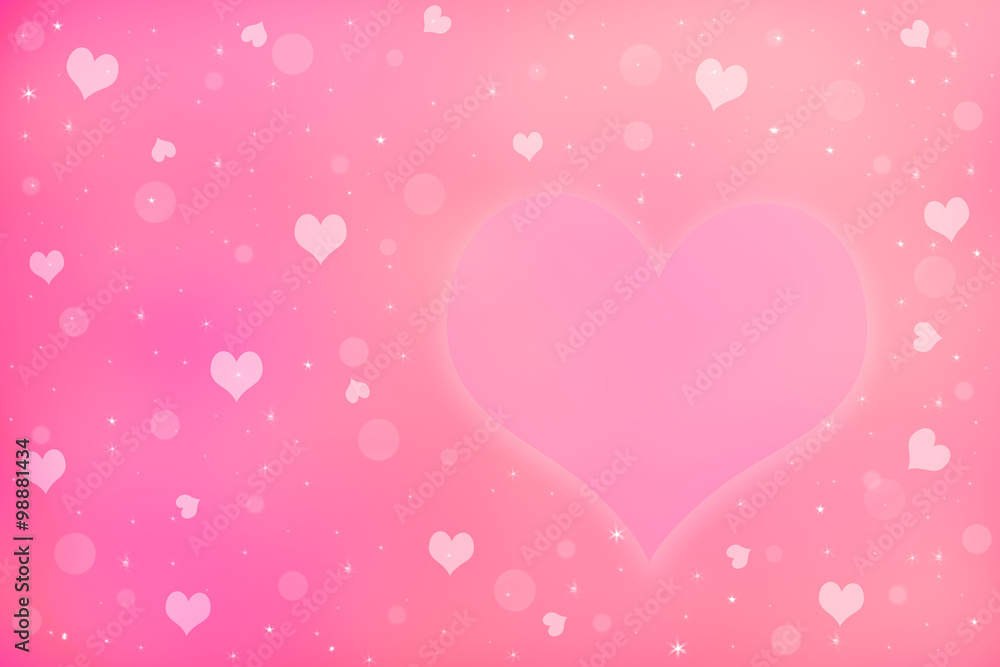 Abstract valentine's day background with hearts