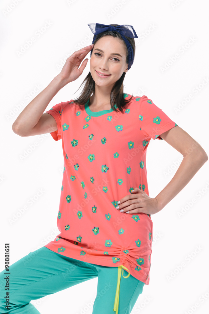 fashion model in modern dress posing fashion model in modern dress posing