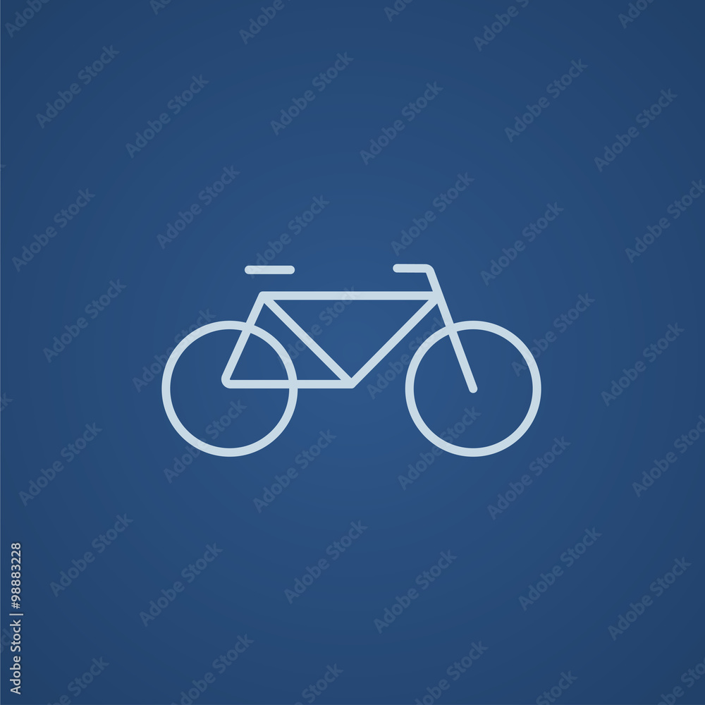 Bicycle line icon. Bicycle line icon.