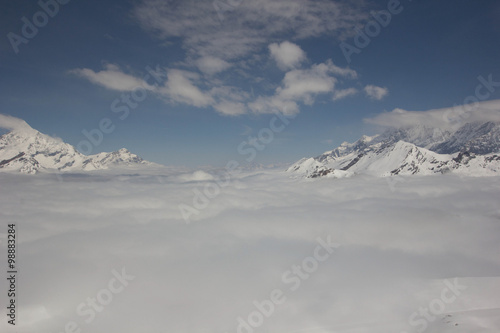 Amazing view on Matterhorn - famous mount in Swiss Alps
