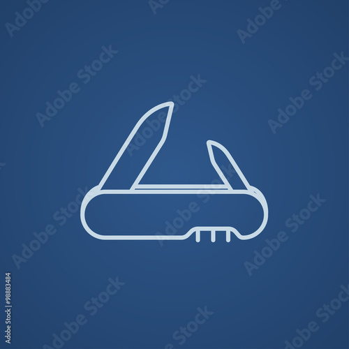 Jackknife line icon.