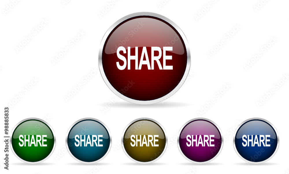 share vector icons set share vector icons set