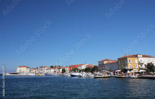 Wallpaper Mural Tourist harbor in Porec  in Croatia in the summer day. Torontodigital.ca