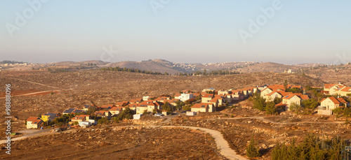 Buildings in hebrew village in Judea