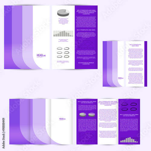 Set of design template with flyer, poster, brochure.