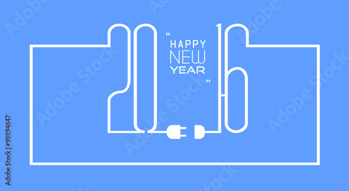 2016 Happy New Year Background for your Flyers and Greetings Card